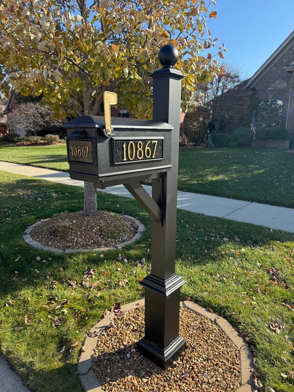 Professional mailbox installation in a Chicago suburb
